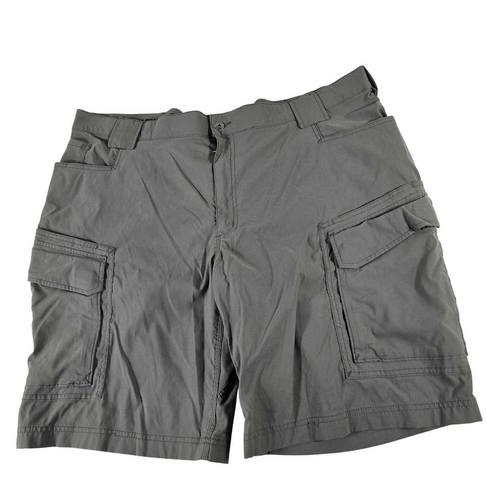 Duluth Trading Co Mens Dry on the Fly Relaxed Fit Cargo Shorts Grey 46 46203